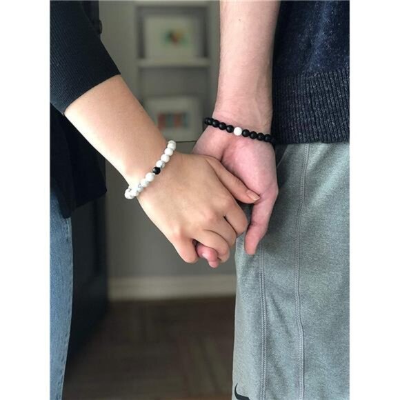 Lucky Feather Long Distance Relationships Couples Bracelets - Picture 4 of 7